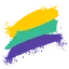 YellowTealPurple