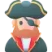 Lachende Piraat